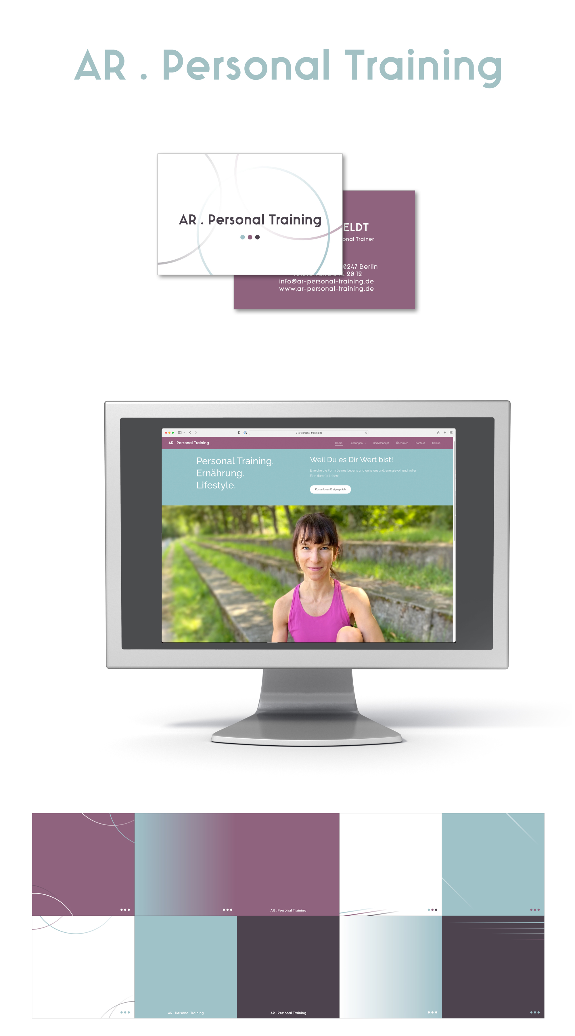 Vorlagen für Social Media und PDFs, Webdesign, Corporate Design