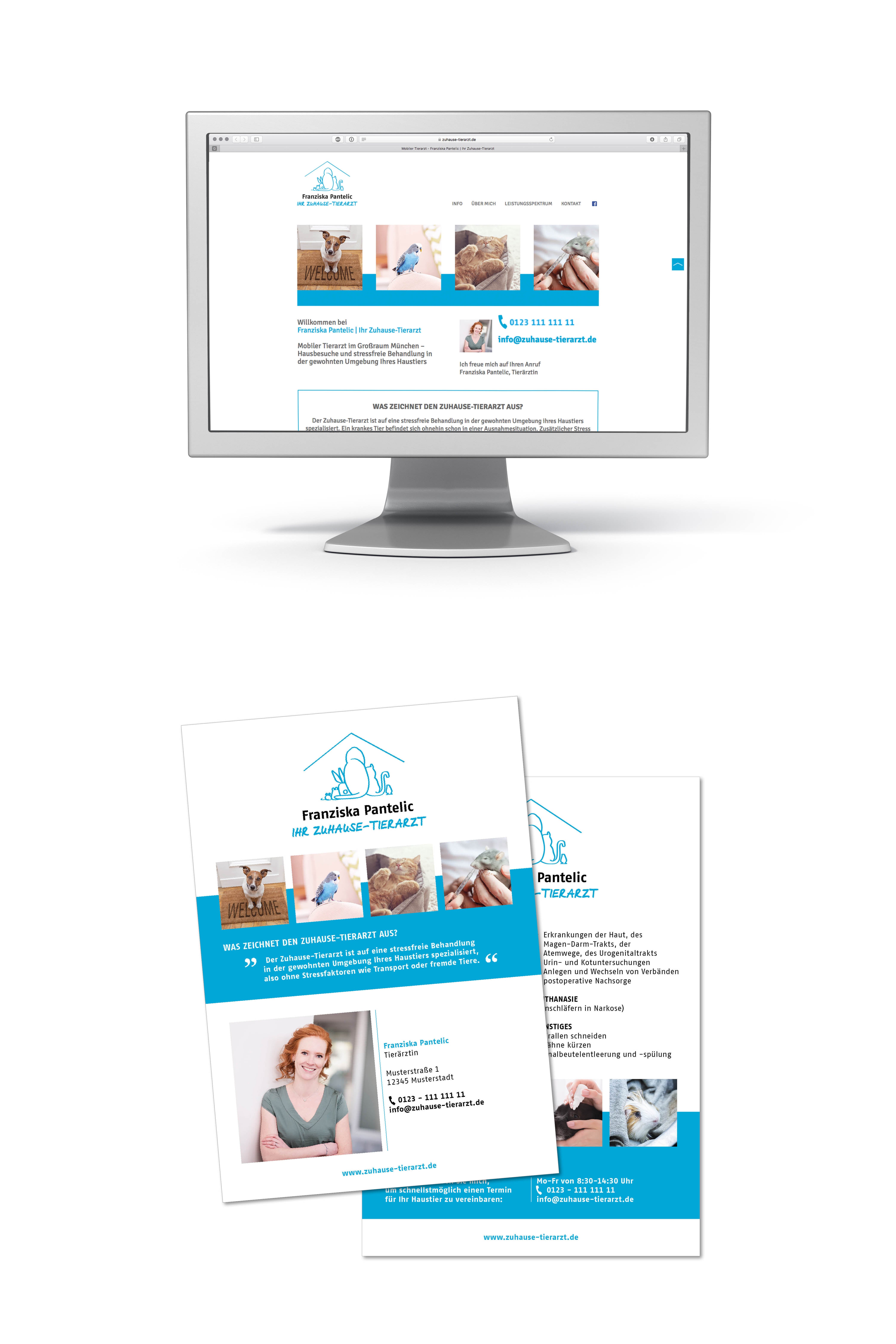 Corporate Design Logo Web mobiler Tierarzt