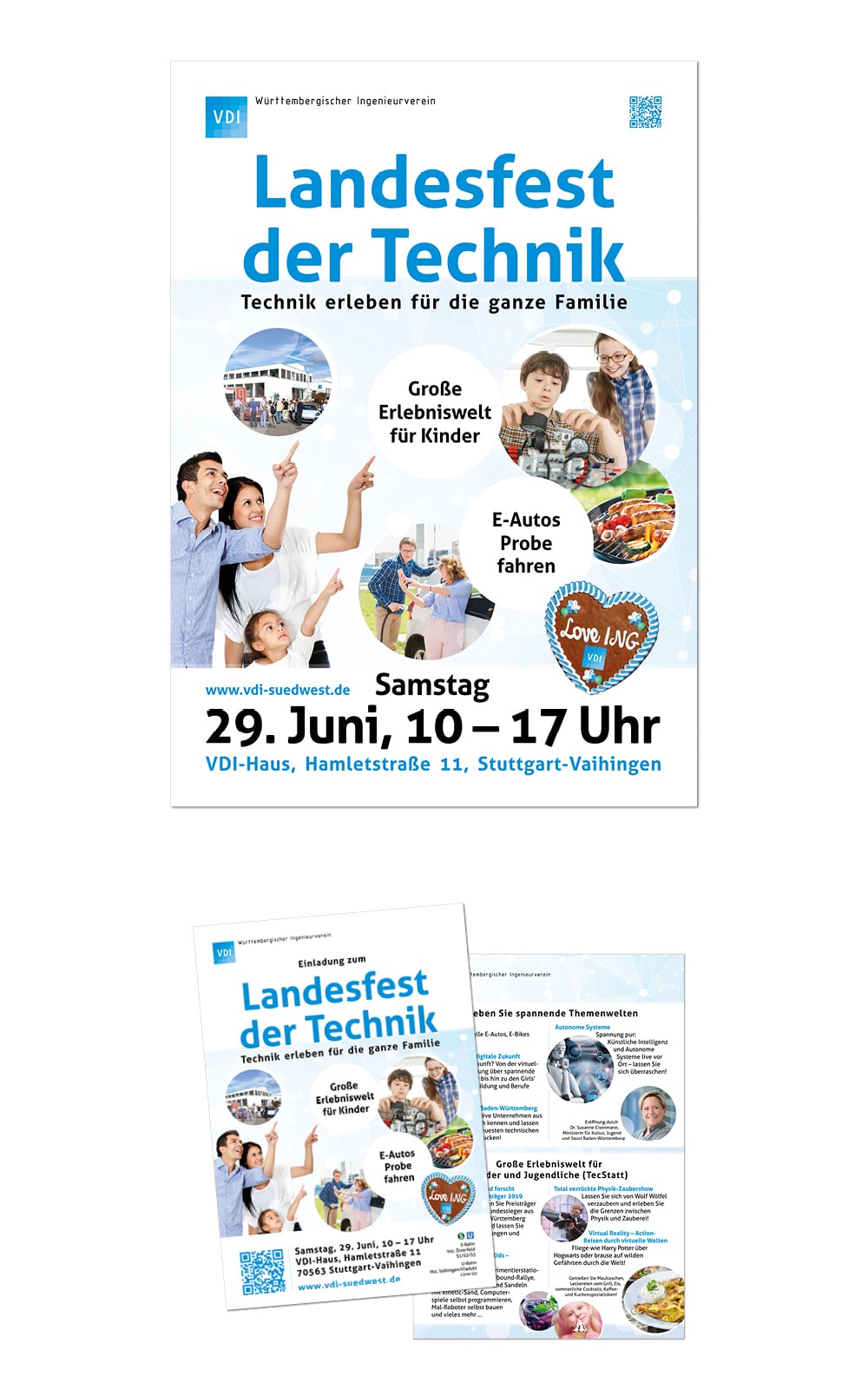 VDI Event Werbung Design Plakate, Flyer