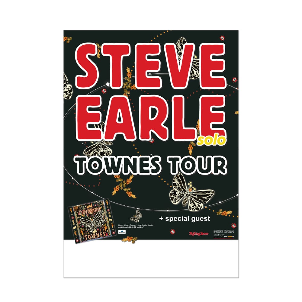 Plakate Konzerte Events Poster Steve Earle