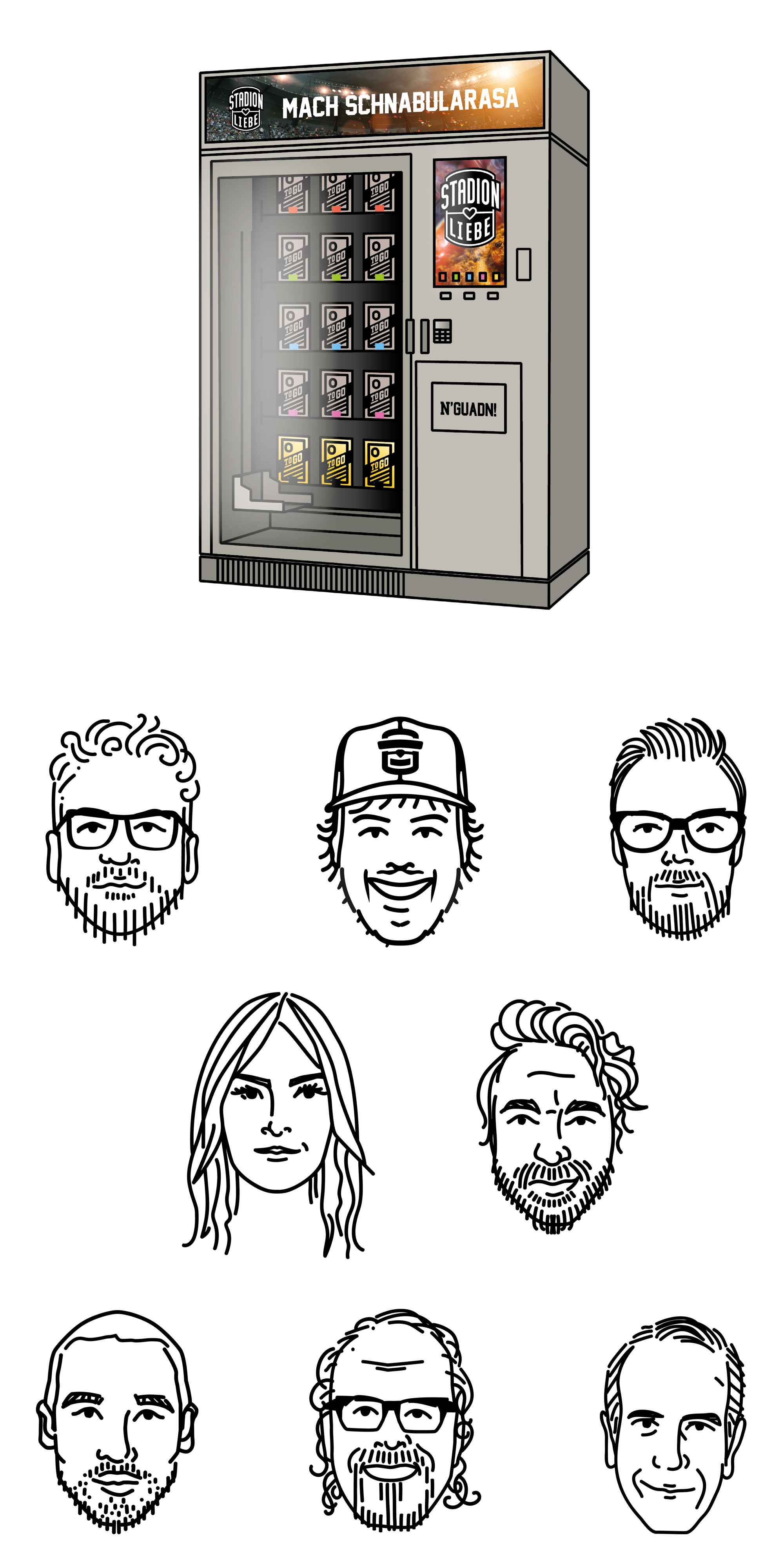 Vending Machine und Mitarbeiterinnen Stadionliebe
